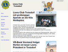 Tablet Screenshot of lions-troisdorf.de